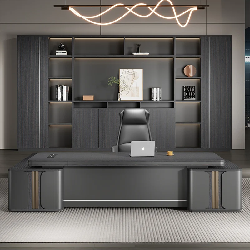 Archivador para ordenador, silla de escritorio de oficina, combinación de juegos, mesa sedentaria para el hogar, organizador de escritura en forma de L, muebles de oficina