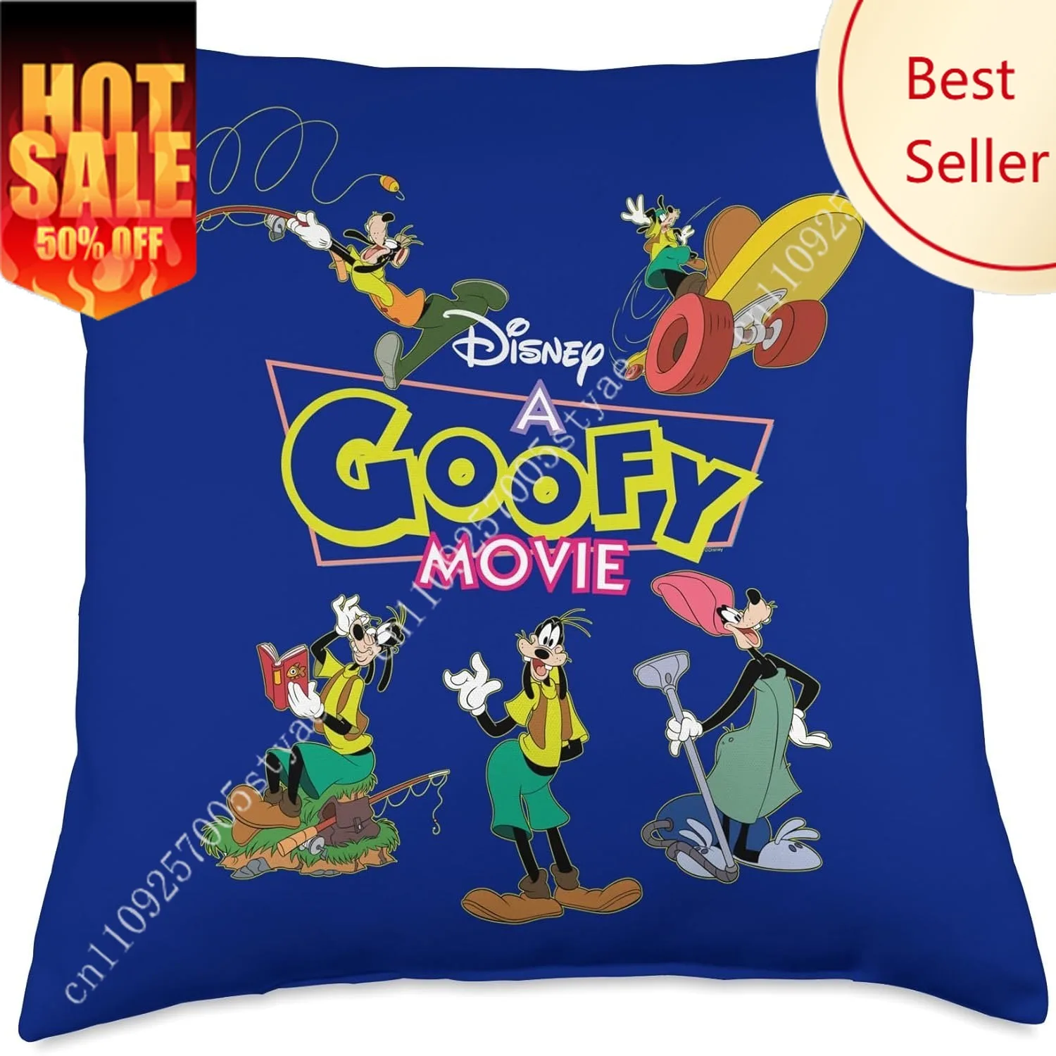 

Goofy Pillowcase Disney Cartoon Pillow Case Soft Sofa Bed Decoration Child Holiday Party Boy Girl Gifts Custom Pillow Cover