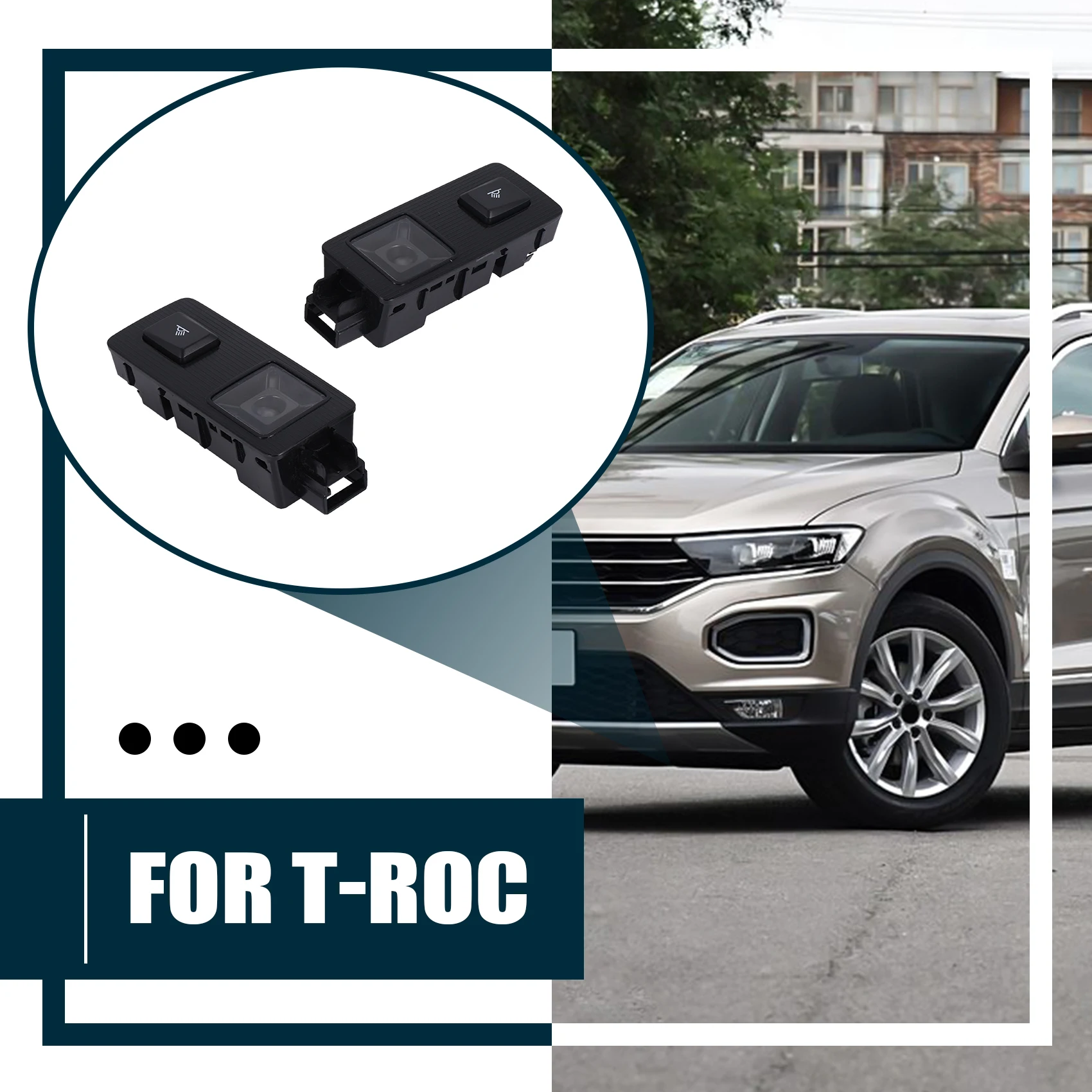 M93K-Rear LED Reading Light Row Lighting For VW T-ROC 2GD947292 2GD947291