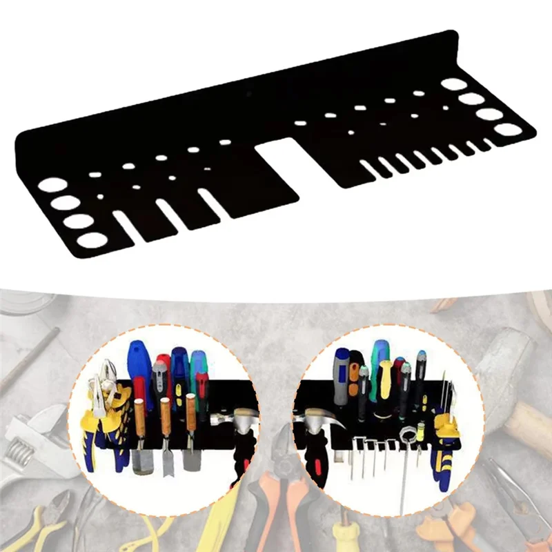 AB34-Screwdrivers Tool Organizer Hammer Pliers Wall Mounted Metal Storage Workshop Workbench Small Tool Storage
