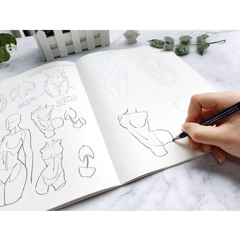 Manga Form Structure depict Sketching book Beautiful Girl Q-Version Character Sketches Beginner\'s Painting Steps Explanation