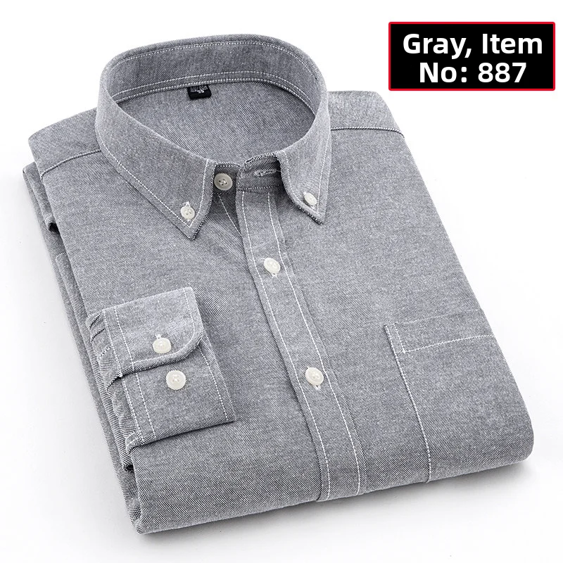 

Long Sve Ox Cloth irt Men's Workwear Construction Site Clothes Spring Autumn Busin Gentleman Sle Regular Thin