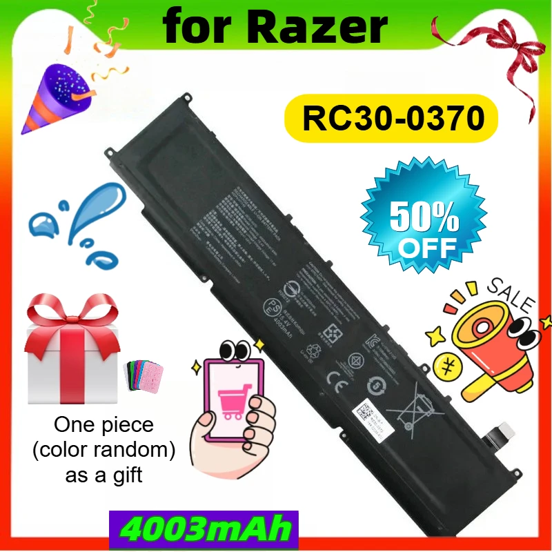 

High-Quality RC30-0370 Laptop Battery for Razer Blade 14" Ryzen 2022 2021 RZ09-0370 RZ09-0368 0427