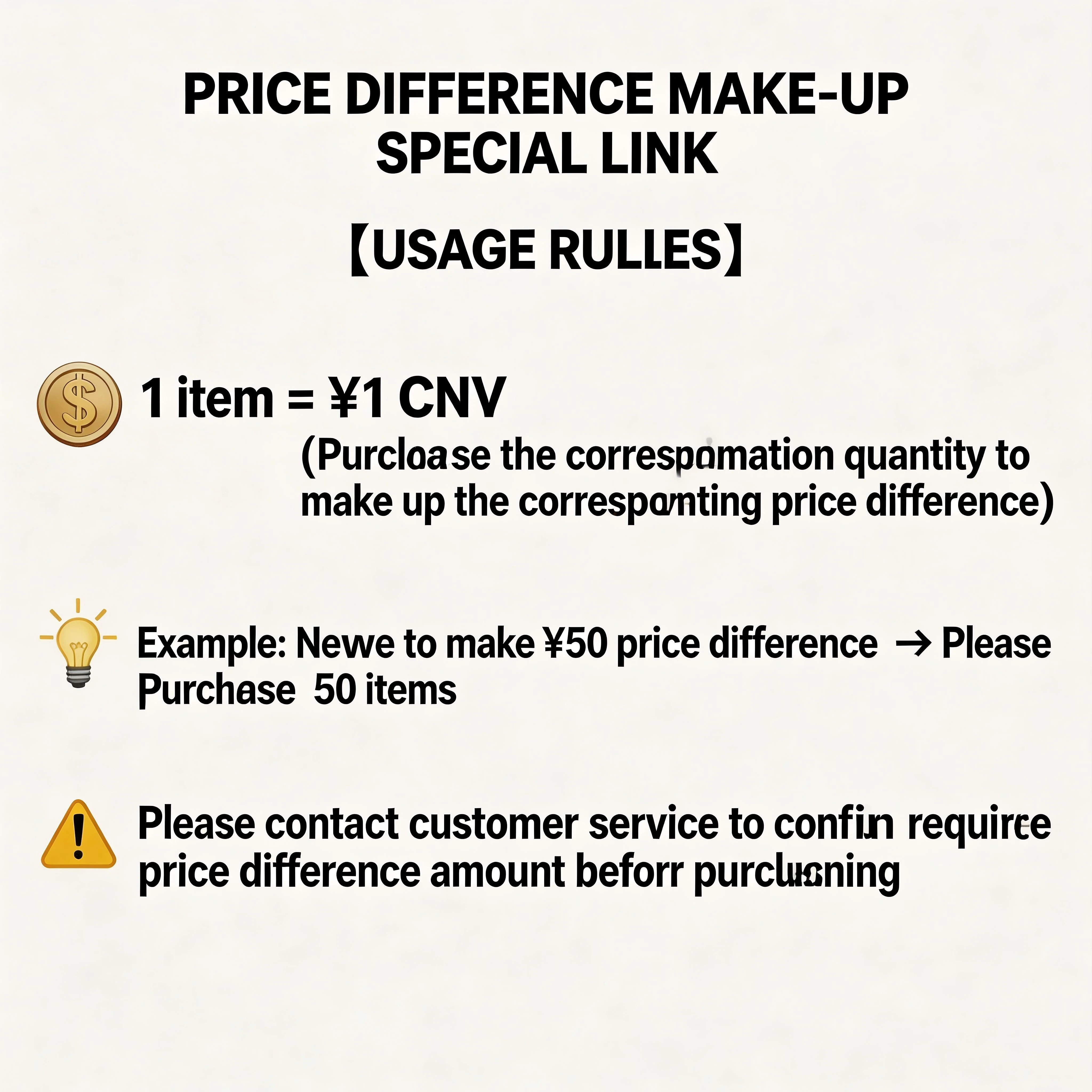 

Физический товар (не является товаром-услугой) - Пожалуйста, свяжитесь со службой поддержки для оформления заказа - Не покупайте отдельно - Разница в цене и стоимости доставки