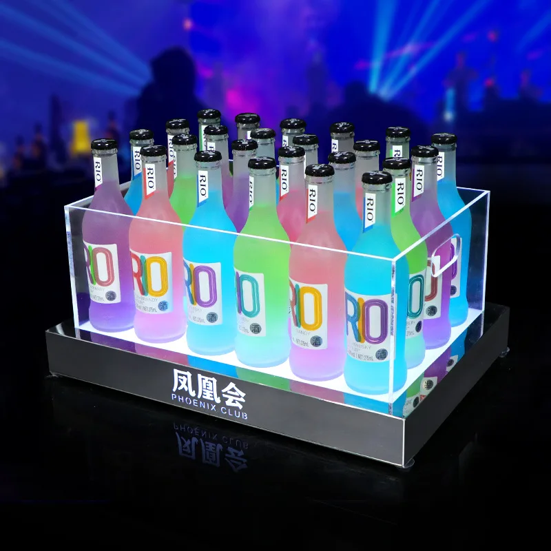 

Bar KTV luminous beer barrel acrylic wine base new LED creative champagne cocktail ice bucket