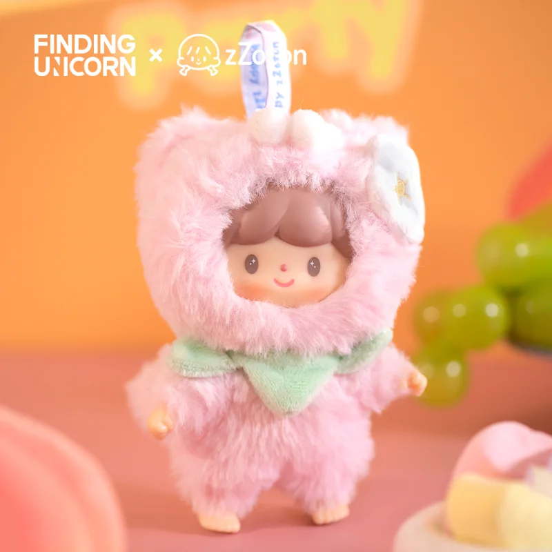 FINDING EENHOORN My Little Cat • Fruit Party Series Blind Box (4 stuks/hele set) Kitty Cat Bunny Vinyl Pluche Limited Draagbare diy