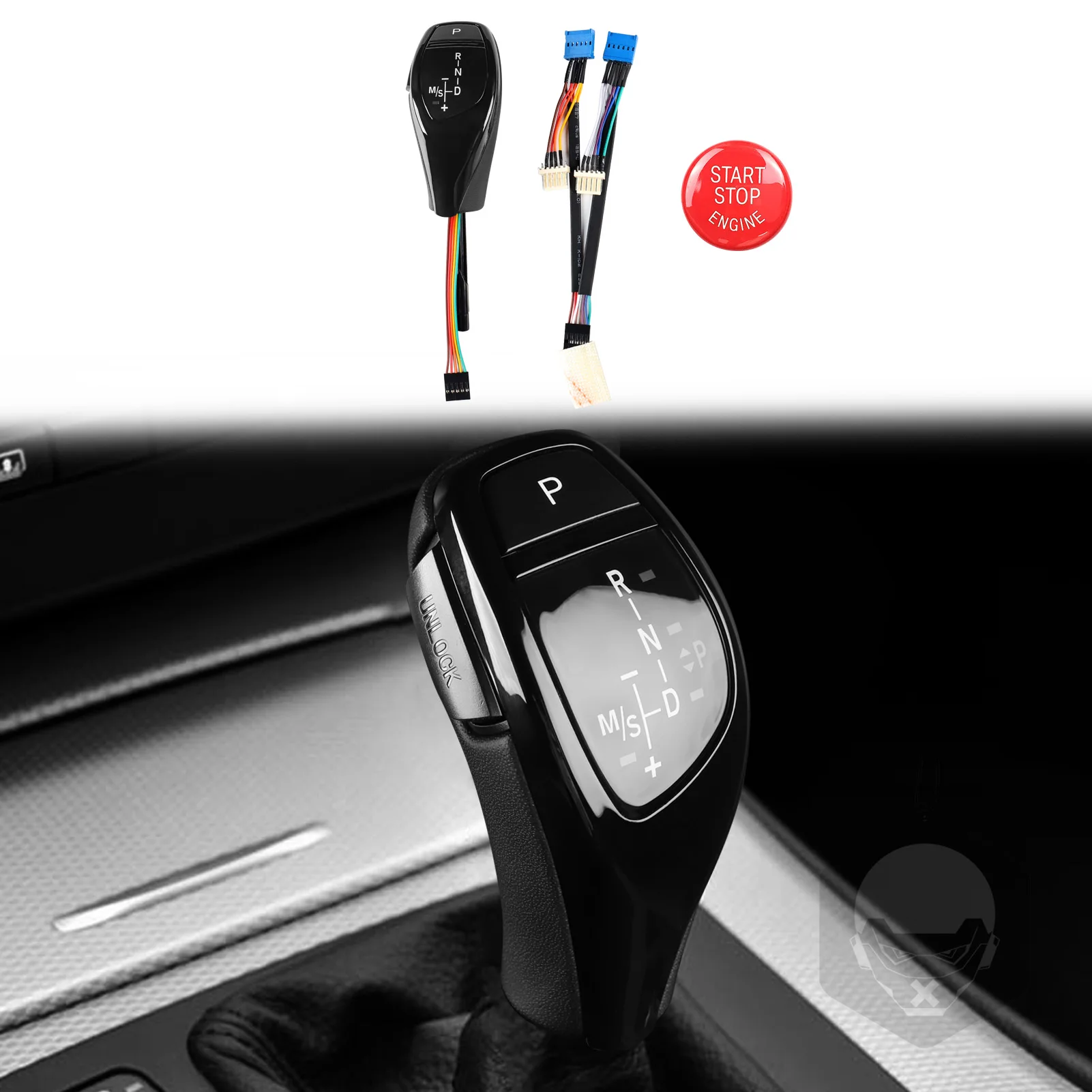 

For BMW 5 Series E39 Sedan 1997 1998 1999 2000 2001 2002 Replacement LED Gear Shift Knob Car Interior Modification Accessories