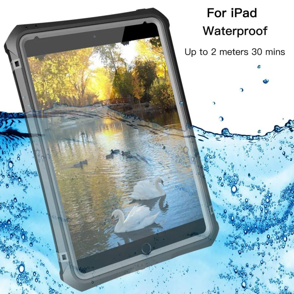 

IP68 Level Waterproof Case For iPad Pro 11 2024 M4 Air 11 Air 6 5 4 Mini 6 7 Dustproof Protection Case For iPad 9.7 iPad 10.2