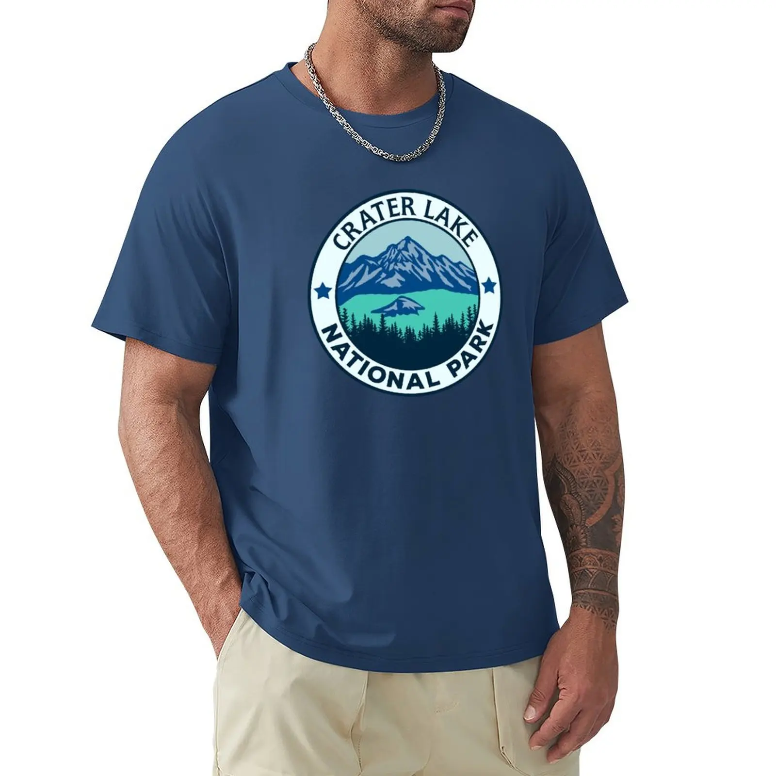 

Crater Lake National Park T-Shirt Short sleeve tee sublime graphics sports fans men clothings