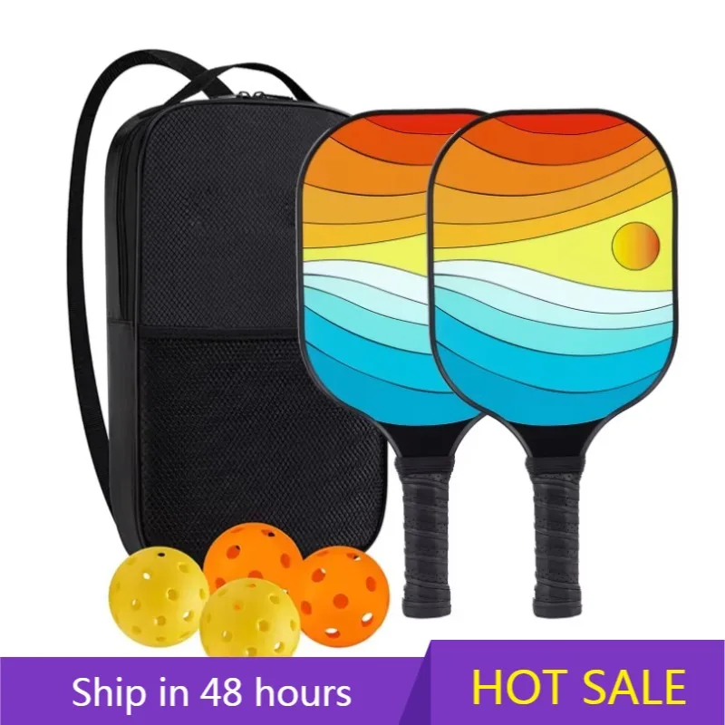 YTYIN Hoge kwaliteit draagbare glasvezel pickleball racketset inclusief draagtas voor kinderen en gezinnen