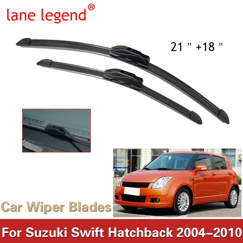 Lane Legend Wiper Front Wiper Blades Set Kit For Suzuki Swift Hatchback 2004 - 2010 Windscreen Windshield Window 21