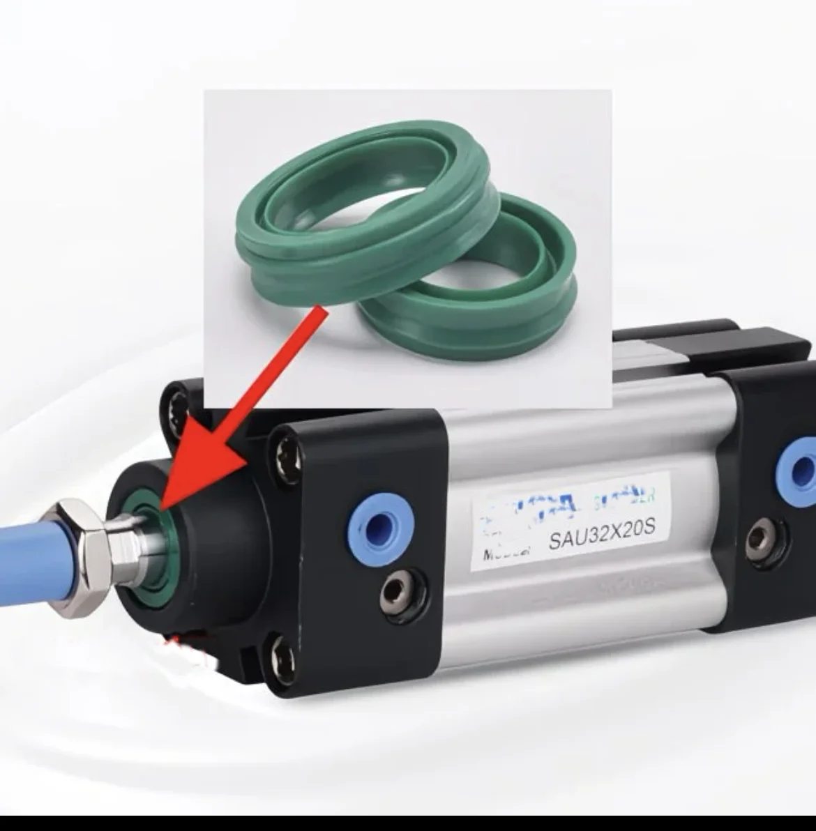 1Pcs Polyurethane(PU)  Ring Hydraulic Cylinder Piston Dustproof Bidirectional Gasket Dual Purpose Air Seal Oil Seal Washer