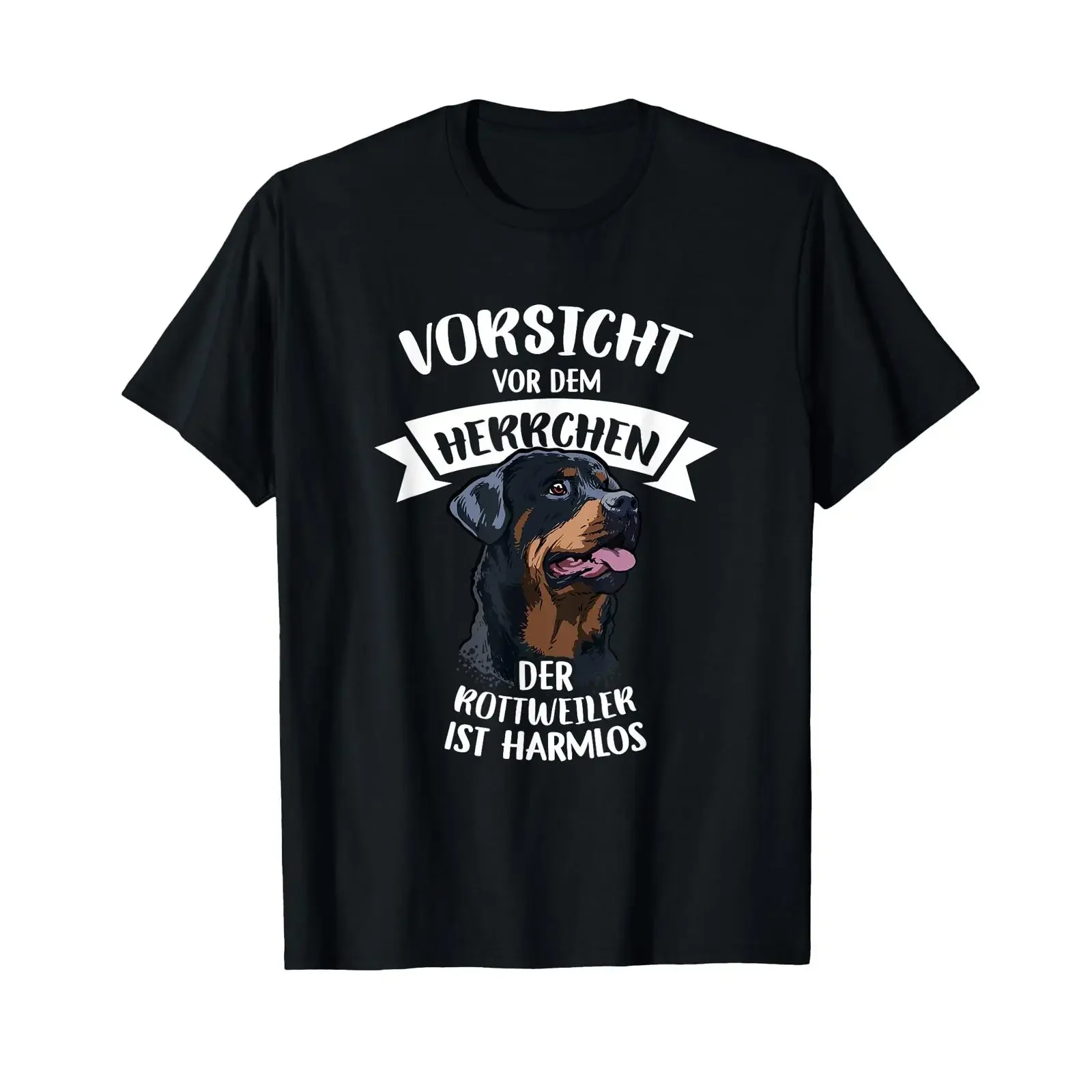 Beware of the master Rottweiler is Harmless Gassi T Shirt vintage Washed Stylish Casual Breathable Top For Everyday Wear