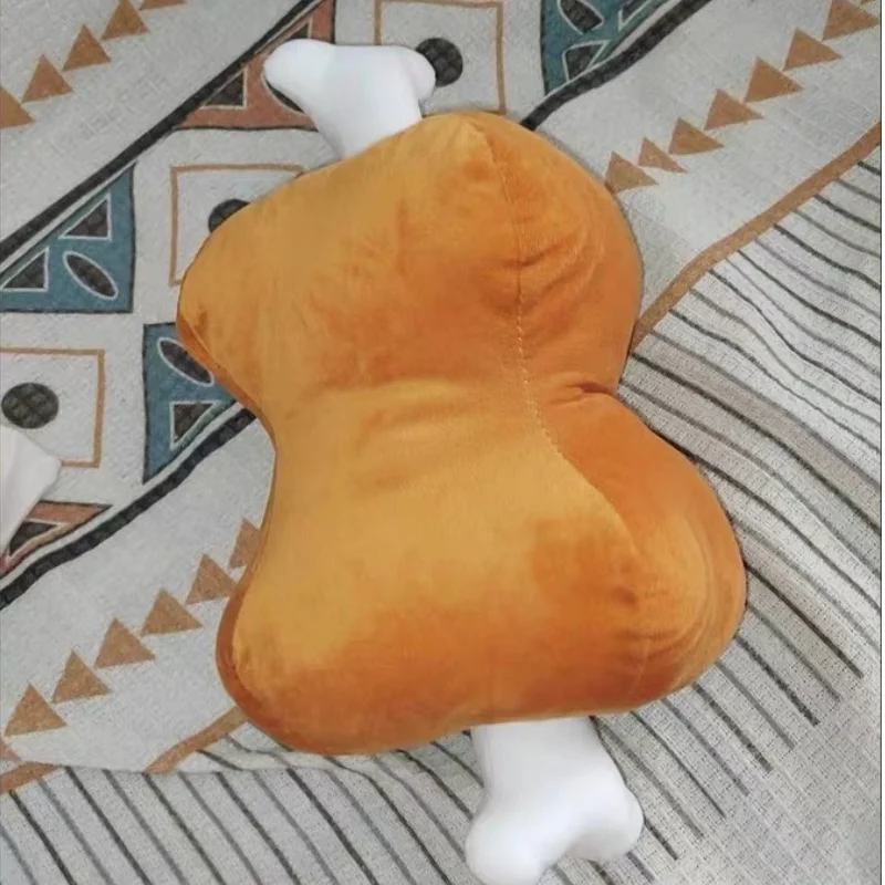 

Забавная плюшевая игрушка в форме собачьей кости с грелкой для рук, теплая зимняя подушка для сна, необычная мягкая игрушка-еда, декор для офисного стола