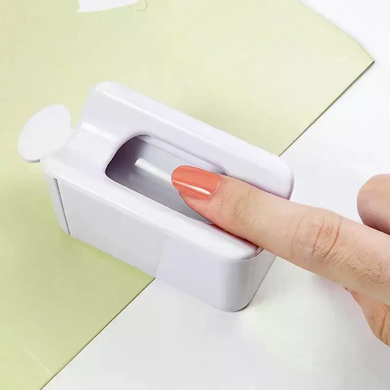French Portable Recovery Box For Nail Glitter Powder Container Recycling Dipping Powder Dust Tray Nail Art Caviar Sequin Storag - view 2