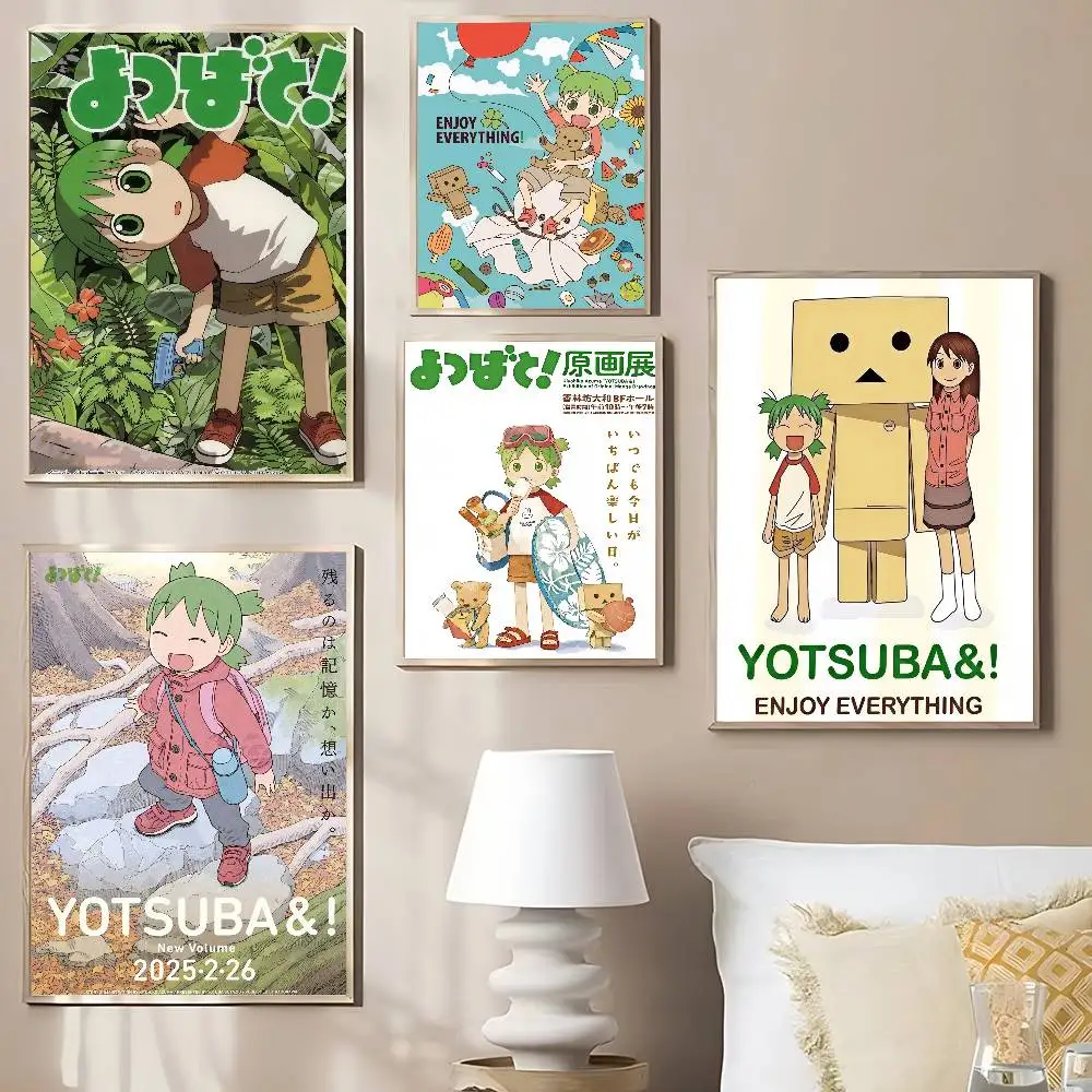 Anime Y-Yotsuba Sweet Classic Movie Posters HD Quality Poster Wall Art Painting Study Nordic Home Decor
