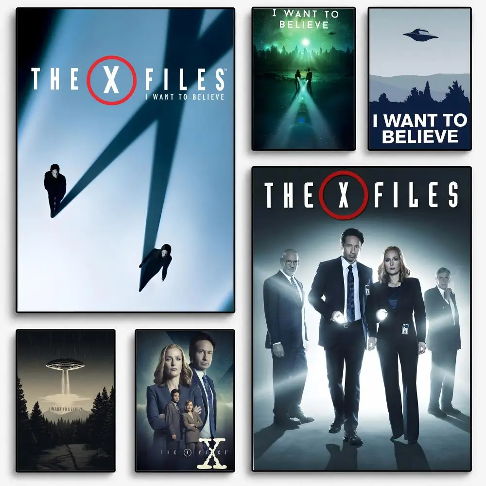 I WANT TO BELIEVE The X Files Art Poster Room Home Decoration Interior Wall Art Printing Garage Posters Gift