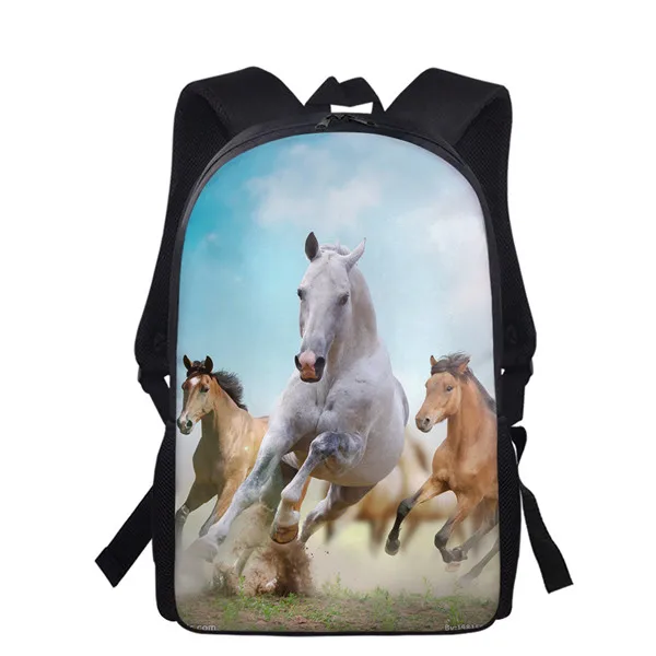 Bellissimo modello di cavallo ragazzi ragazze zaino torna a scuola borse regalo carino bambini zaino Bookbag viaggio zaino di grande capacità