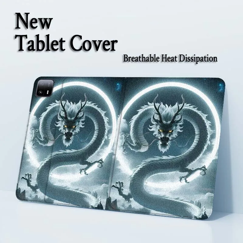 Dragon Dark Art Cool Pattern For Xiaomi Redmi Pad 2 7 8 6 6S 5 4 SE Pro 8.8 11 8.7 11.2 12.4 Ultra Plus Max Tablet Case