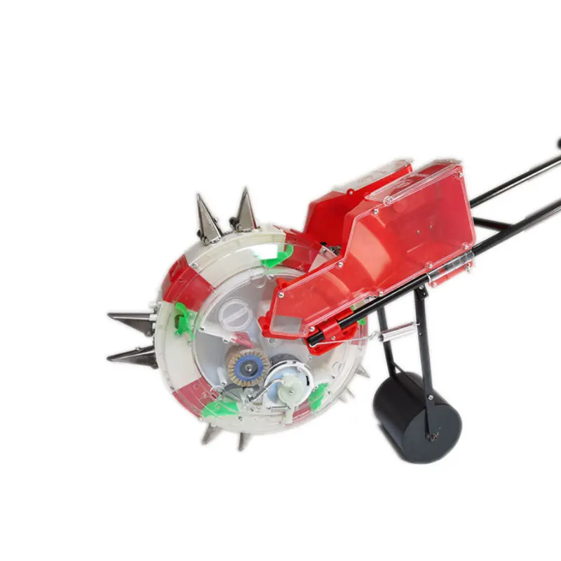 Small Agricultural Seeder Corn Planter Hand Push Seed Planter with Fertilizer Application