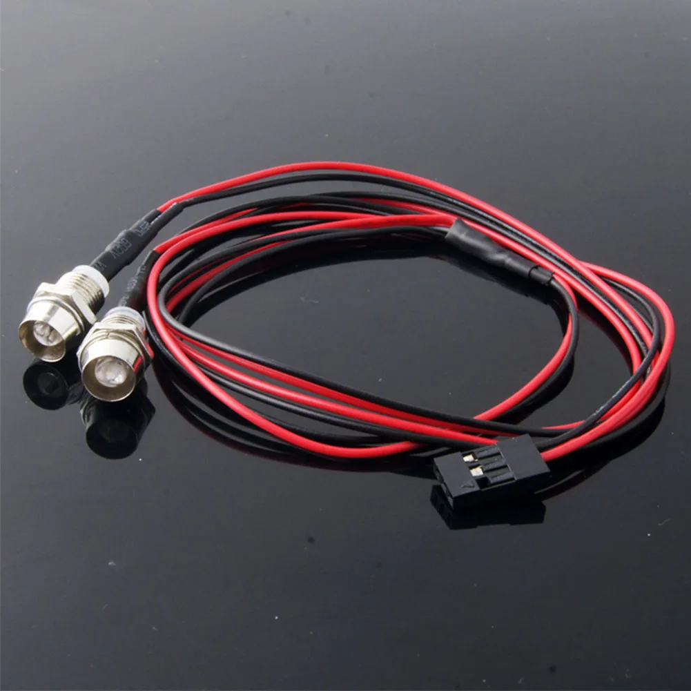 1/10 Model Car Headlight Climbing Car Flat Running Off-road General Car Lights Line Length 70cm PC 2/4/6/8pcs RC Car Lamp