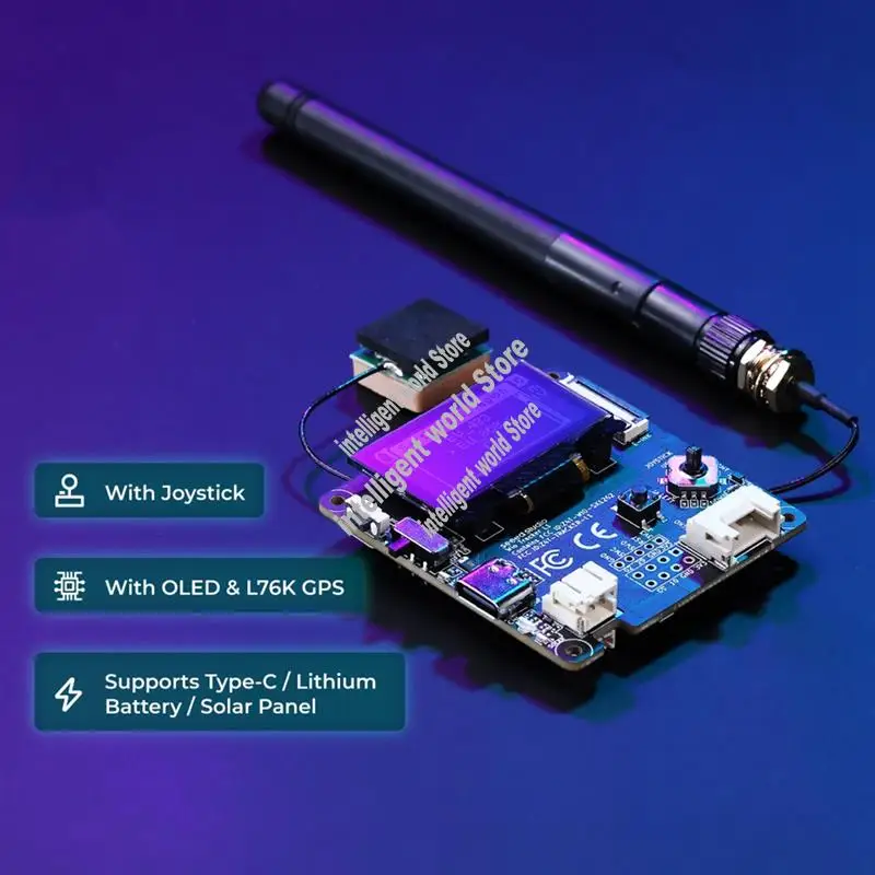 

Модуль GPS-слежения Wio Tracker L1 с OLED-дисплеем Маломощный Lora SX1262 862-930 МГц NRF52840 L76K Металастичный узел-ABWO