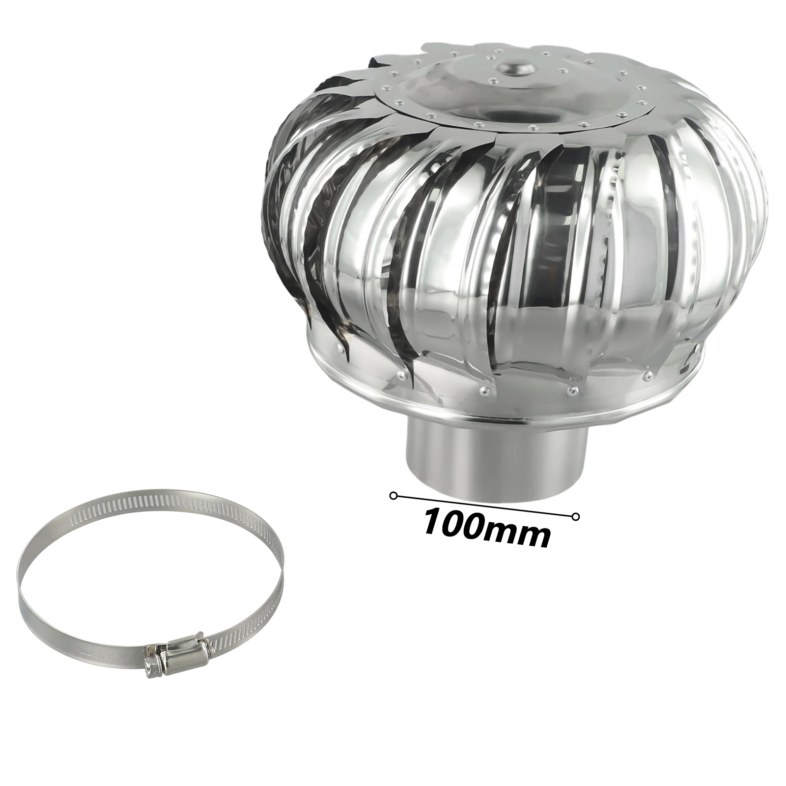 Rotating Wind Cap Stainless Steel Easy Installation 1 Pcs Anti-downdraught Moisture Resistant Brand New High Quality