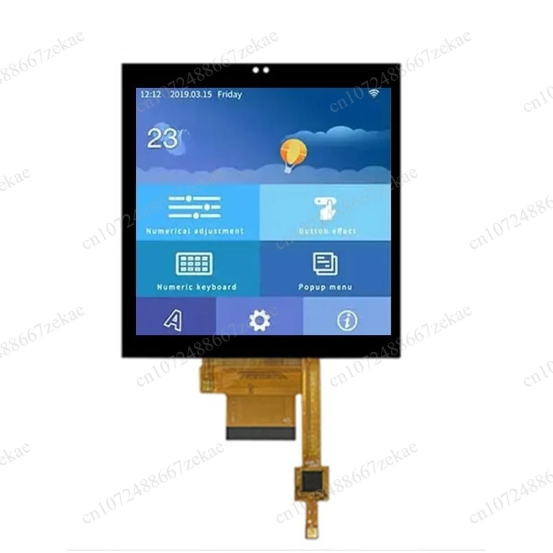 

4-inch 480×480 square TFT screen TTL interface IPS full-view touch module