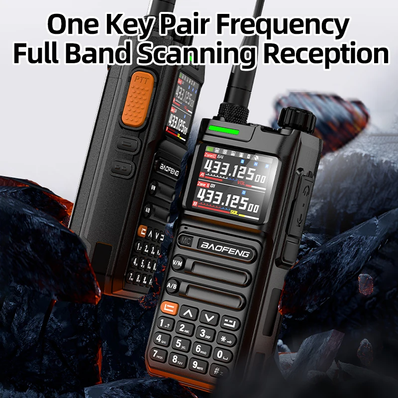 Baofeng UV26 Walkie Talkie GPS APSR Multi Band Bluetooth Programming Recording Wirless Copy Frequency Type-C Long Range Two Way