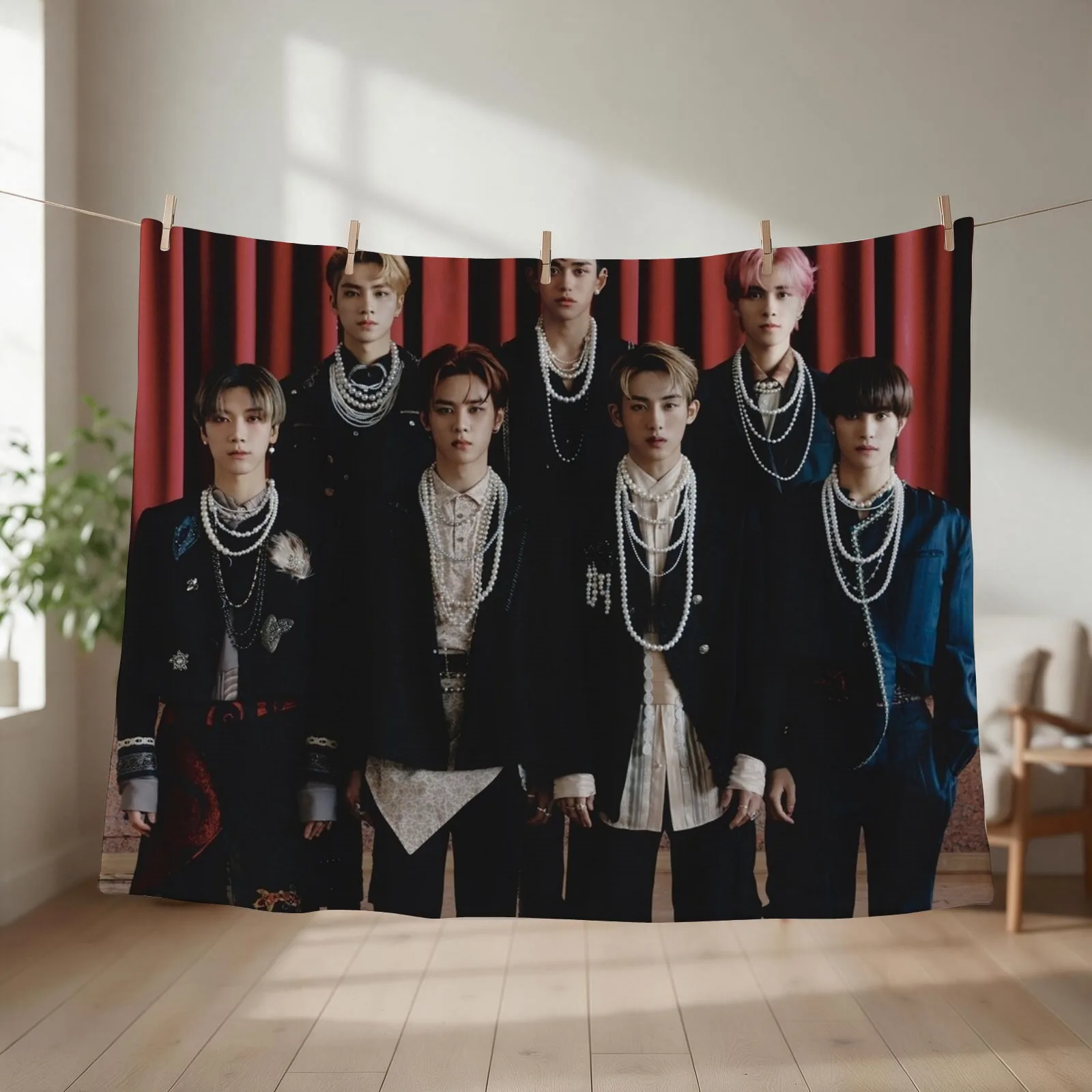 WAYV - KICK BACK Throw Blanket couch cozy soft plush fuzzy picnic outdoor blanket