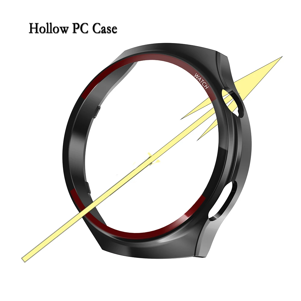 For Huawei Watch 4 Pro PC Hard Protective Case Hollow Watch Cover Protection Support Charging Without Taking off Shell