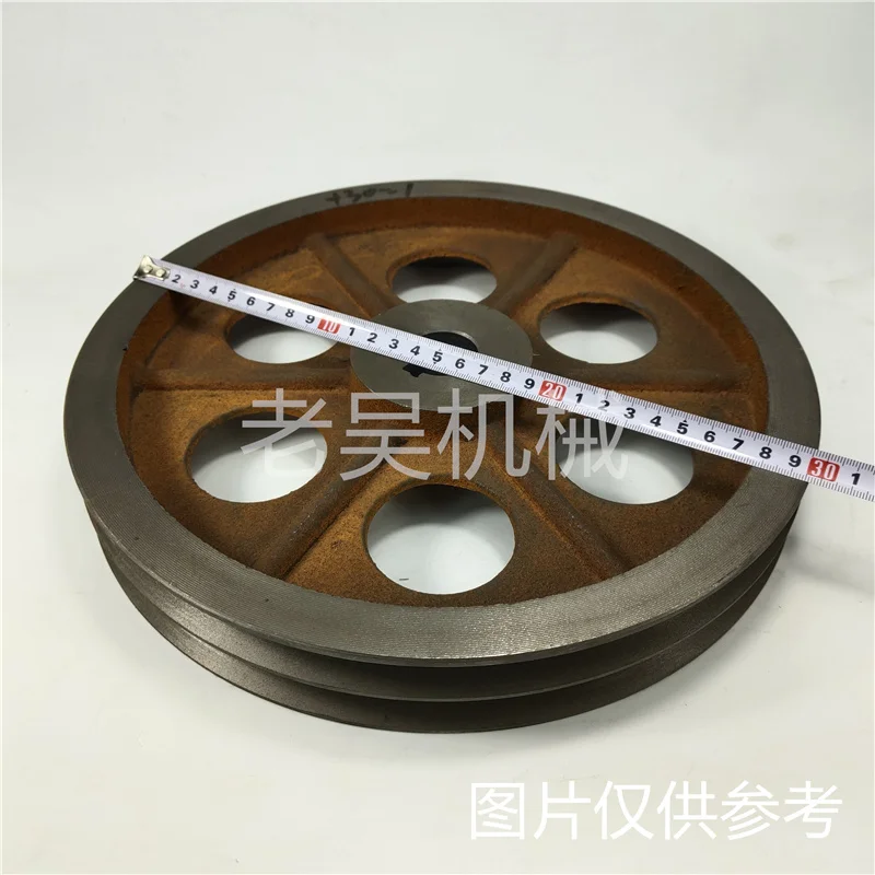 B2-300 Triangular belt wheel Type B double groove outside diameter 300mm cast iron motor belt disk motor accessories