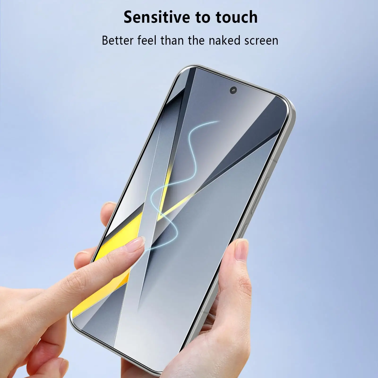 Displayschutzfolie für POCO F8 Pro 6,59 Zoll Xiaomi, gehärtetes Glas, HD 9H, transparent, kratzfest, case-freundlich – Detail 4