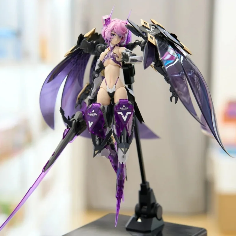 在庫あり 1/10 ロシャプロジェクト核クラフトスターフラワーブラックアイリスメカニカルガールアクションフィギュアポーズ可能なモデルキットコレクター用