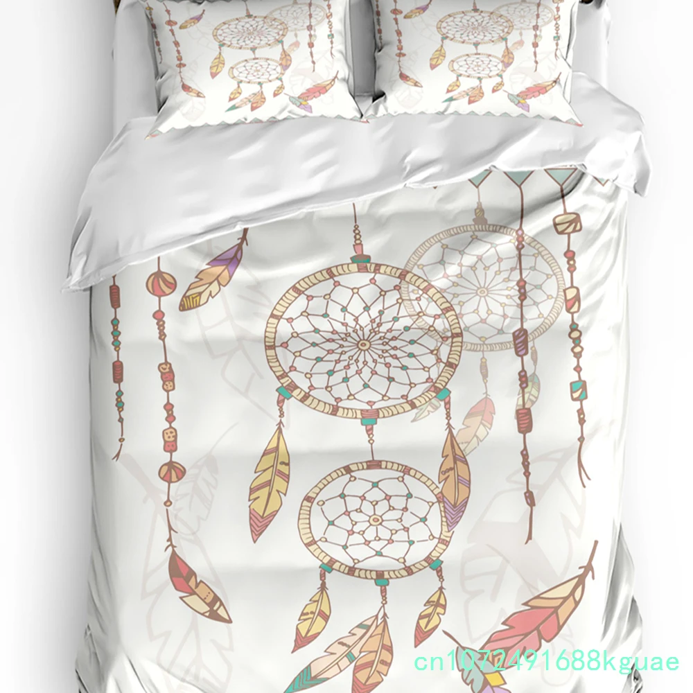 Indian Animal Wolf Printed Comfort Duvet Cover Pillow Case Home Textile Quilt Cover Boy Kid Teen Girl Luxury 3pcs Bedding Set
