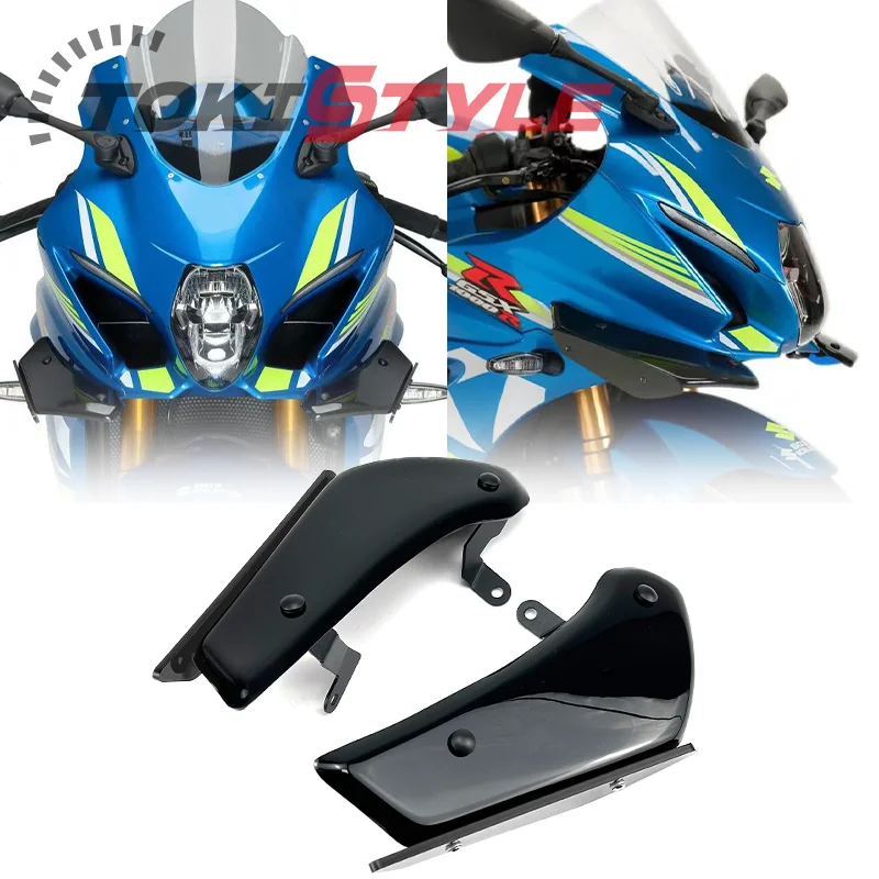 

Подходит для SUZUKI GSXR 1000 2017-2021 прижимная сила спортивные боковые спойлеры аэродинамический дефлектор крыла GSX-R1000 2018 2019 2020 gsxr1000