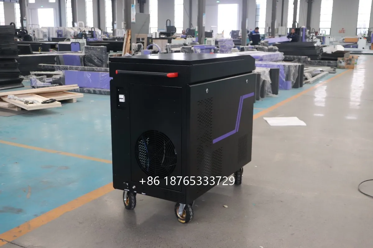 300 W 500 W 1000 W Laser Reiniger Entfernen Rost Und Farbe Öl Kunststoff Schweißen Farbe Pulse Faser Laser reinigung Maschine