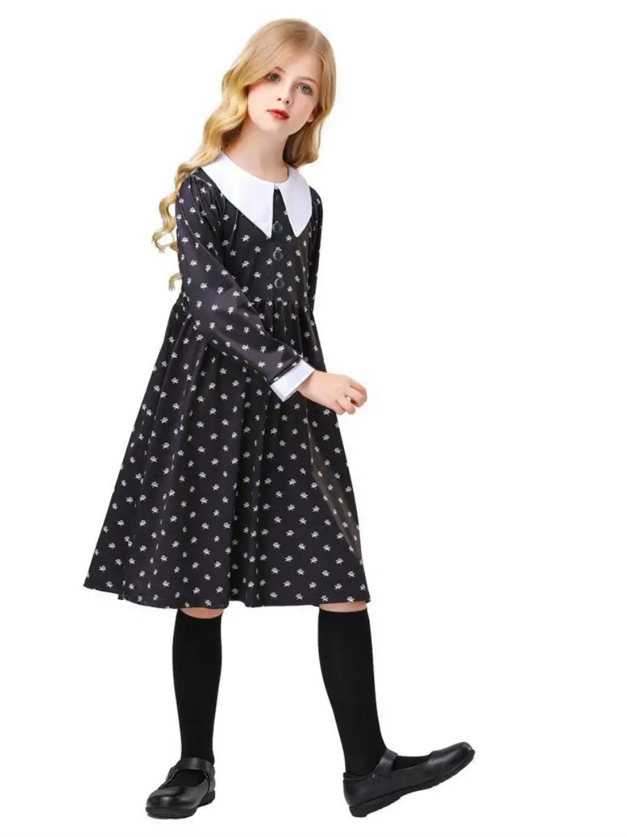 أزياء الهالوين الجديدة للأطفال آدم بار أداء المسرح طويل بلا دكتور فيم أزياء نسائية عرقية #4