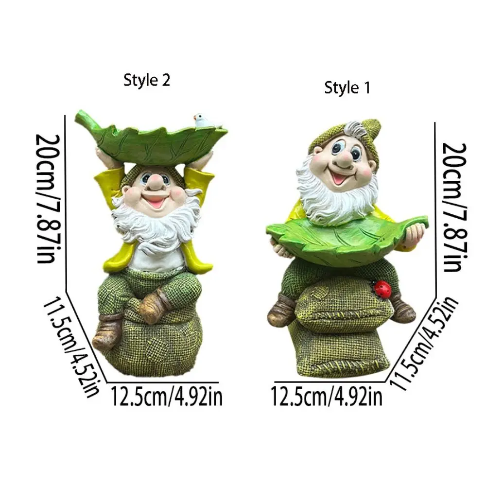 الراتنج قزم النحت زخرفة لطيف مقاوم للماء التماثيل الطيور المغذية الإبداعية الطيور الغذاء موزع لمحبي الطيور الببغاء