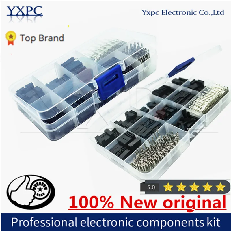 

310Pcs 620pcs 2.54mm Male+Female Dupont Wire Jumper Line Cable 1/2/3/4/5/6/8 Pin Header Connector Housing Electronic DIY Kit