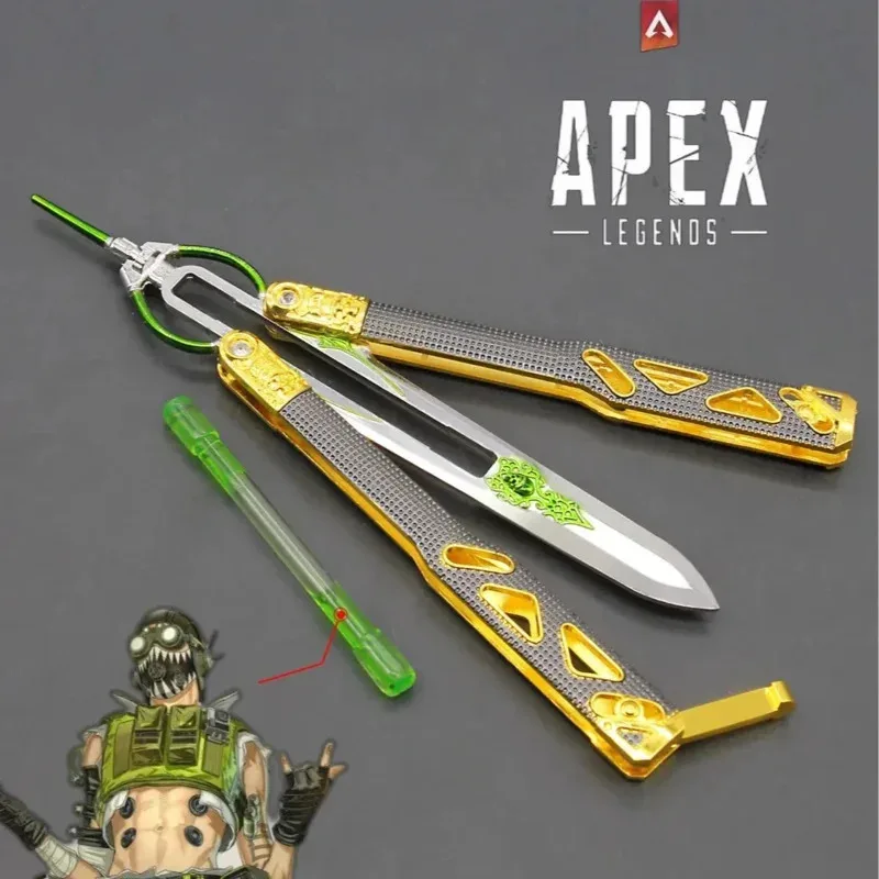 Apex Legends Herirloom Octane Herirloom فراشة سكين كاتانا لعبة سلاح نموذج السيف يترك السائل فتاحة محفز حاقن السيوف