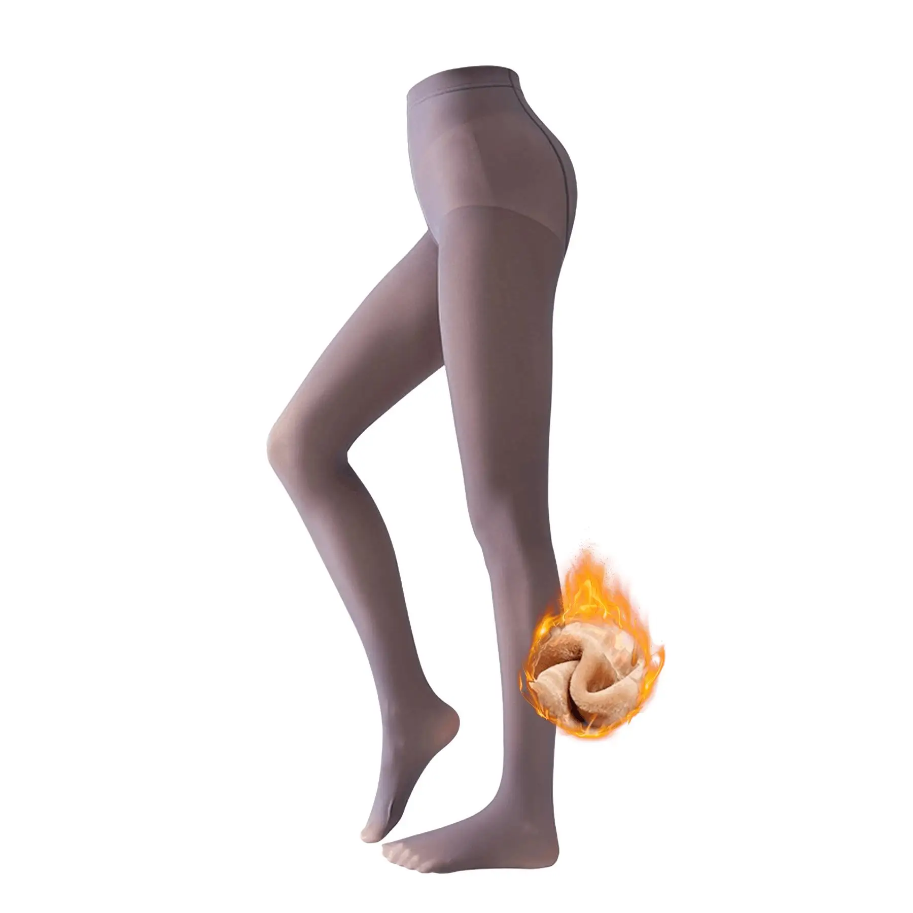 for winter Warm Fleece Lined Tights for Women - Sheer Translucent Pantyhose Leggings, Thick & Cozy, FBA Shipping