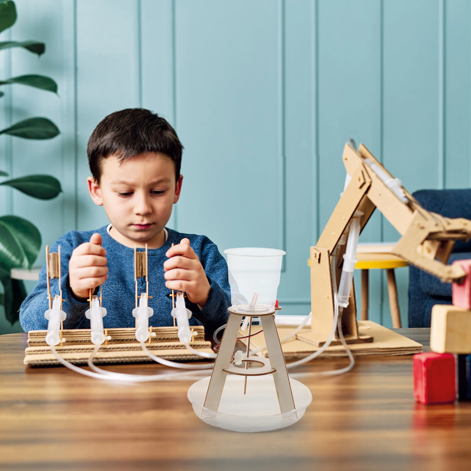 

Outdoor Hydropower Science and Education Set Child Experiments Plastic Generator Diy Project