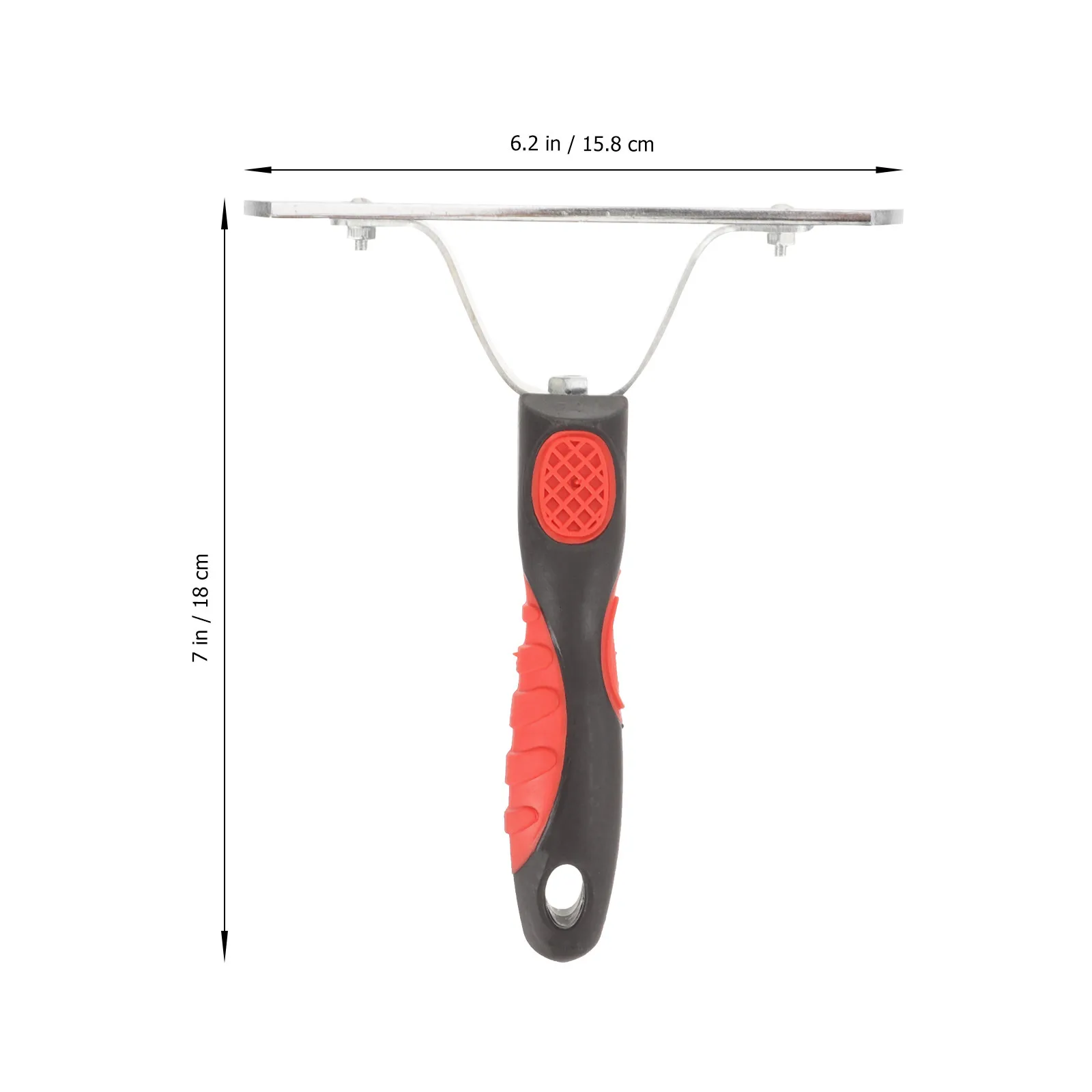 Professional Horse Grooming Rake Metal Horse Cleaning Brush Ergonomic Design Comfort Grip for Shedding Loose Hair Improved
