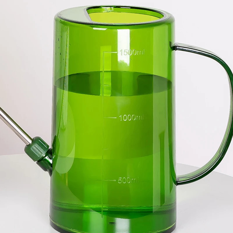 1L طويل الفم مسقاة البلاستيك النبات الرش بوعاء اكسسوارات المنزل الري العملي الزهور البستنة أدوات مقبض #4