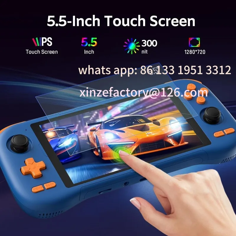 Customizable K56 Retro Handheld Game Console, Support 7000+ Games, Equipped With 64G TF Card
