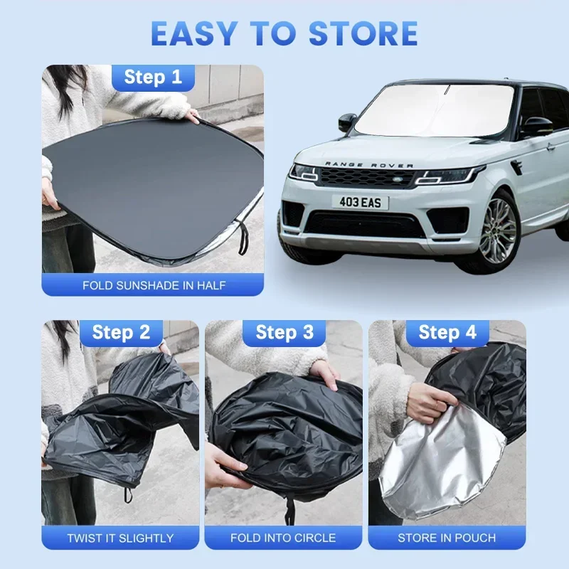 Car Windshield Sunshade For BMW 5 Series 2014 G30 G31 F10 Sun Visor Protector Blocks UV Rays Summer Car Accessories view 6