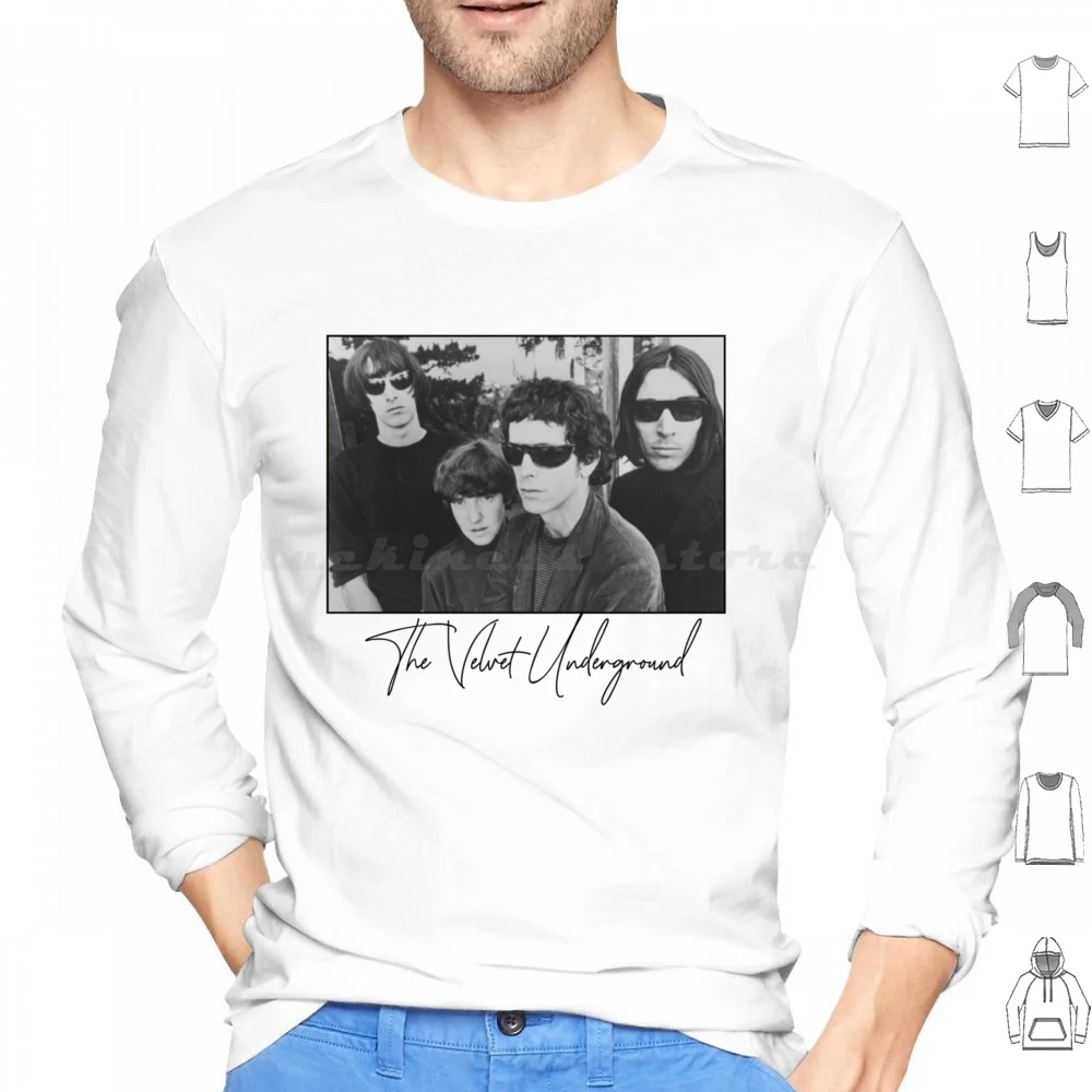

The Velvet Underground Hoodie cotton Long Sleeve The Velvet Underground Velvet Underground Nico Lou Reed Music Band