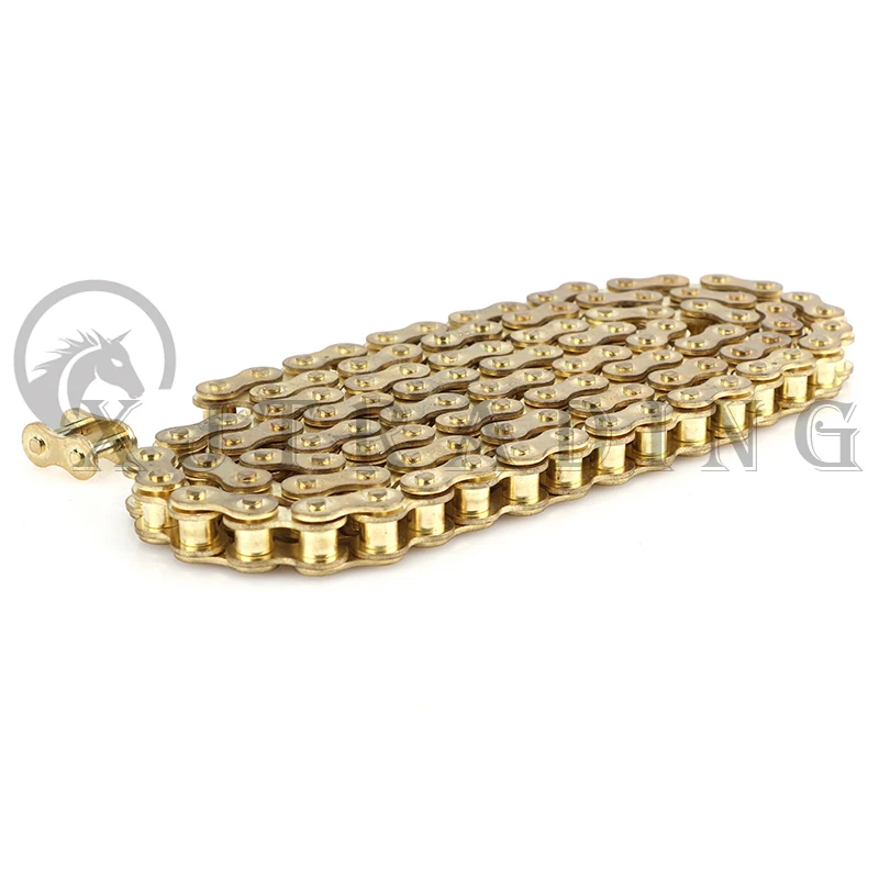 420 Chains Gold 102L/104L/108L/126L/132L/140L links chain For 50cc-150cc dirt bike/pit bike CRF 50 70 SSR Pit Dirt Bike