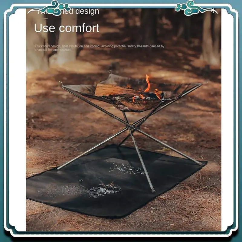 

Large BBQ Mat, Black Bbq Grill Mat Perfect For Charcoal Grills, Gas Grills, Fryers And Smokers,M